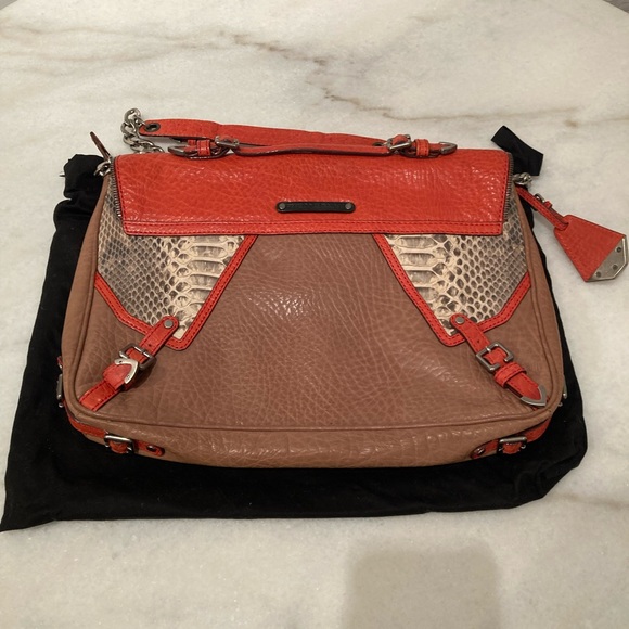 Rebecca Minkoff Collection Cali Snake-Print Shoulder Bag - Picture 6 of 16